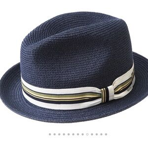 Bailey of Hollywood Salem Packable Fedora Hat Navy